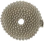 Economy 04.5 in. to 40 inch Nickel-plated Steel Ball Chain