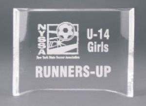 6" x 4" Clear Acrylic Crescent