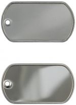 Economy Dog Tag, China, dull or shiny
