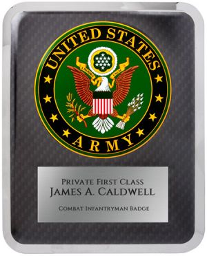 10 1/2" x 13" Army Hero Plaque