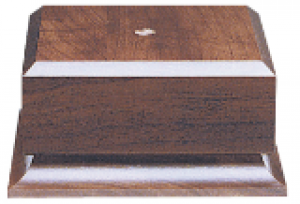 4" x 2 1/8" Value Cherry Finish Cup Base