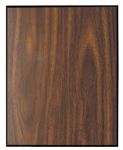 7" x 9" Walnut Finish Plaque with 45 Degree Bevel Black Edge
