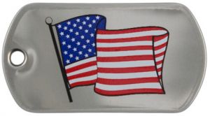 American Flag Tag