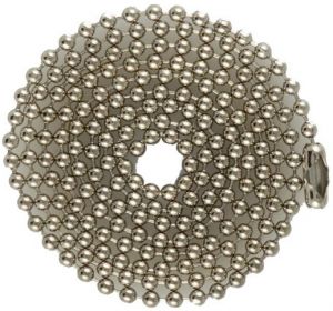 Economy 04.5 in. to 40 inch Nickel-plated Steel Ball Chain
